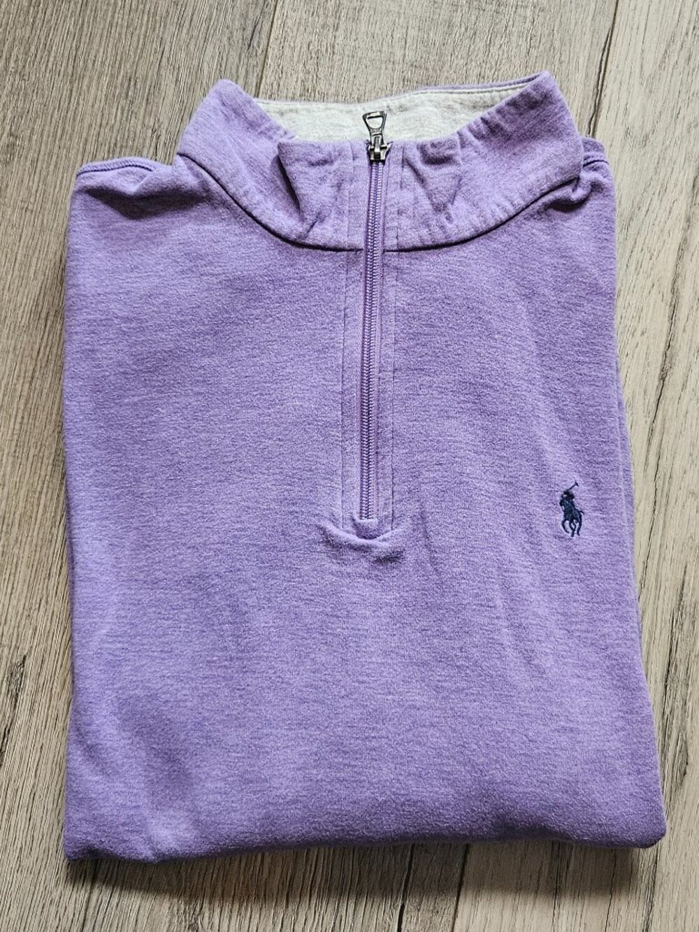 Polo Ralph Lauren Mens Size XL Performance 1/4 Zip Pullover Lavender Purple - Picture 5 of 7